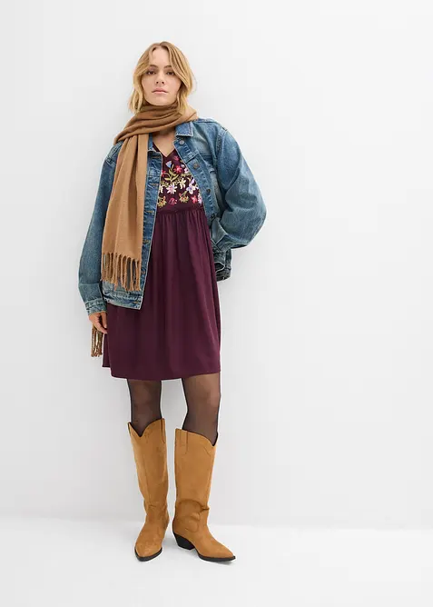 Tunikov&eacute; &scaron;aty ze spl&yacute;vav&eacute; visk&oacute;zy, bonprix