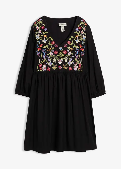 Tunikové šaty ze splývavé viskózy, bonprix