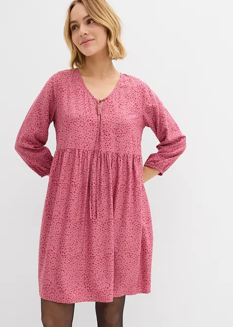 Tunikové šaty ze splývavé viskózy, bonprix