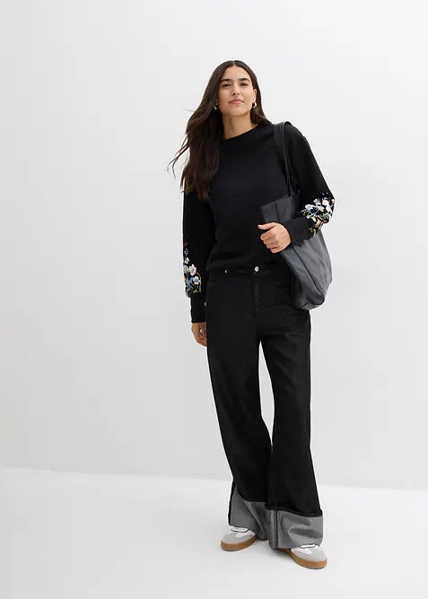 Mikina z bavlněn&eacute; směsi, bonprix