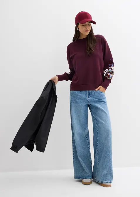 Mikina z bavlněn&eacute; směsi, bonprix