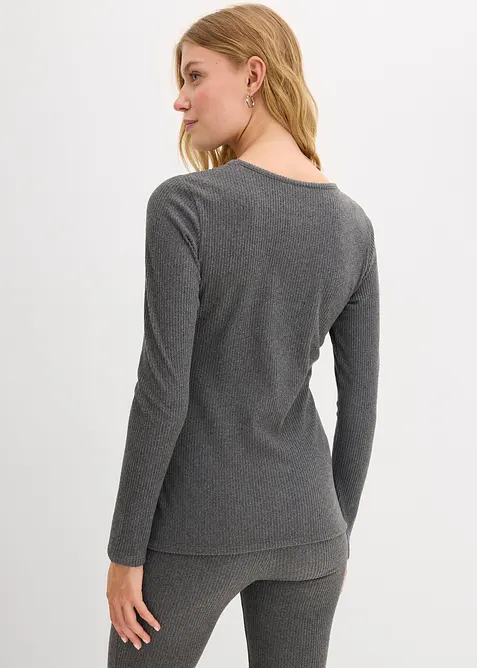 Žebrované termo tričko, bonprix