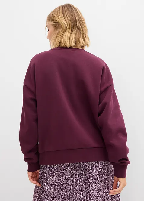 Oversize mikina z bavlněn&eacute; směsi, bonprix