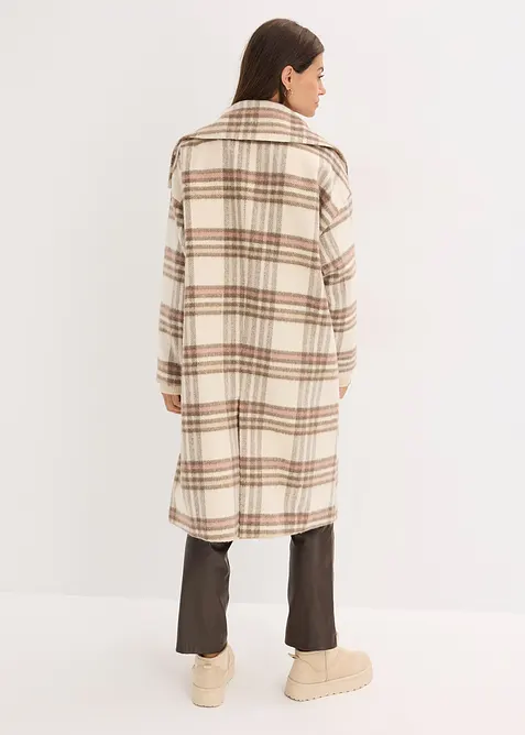 Oversize kabát z měkké vlněné směsi, bonprix