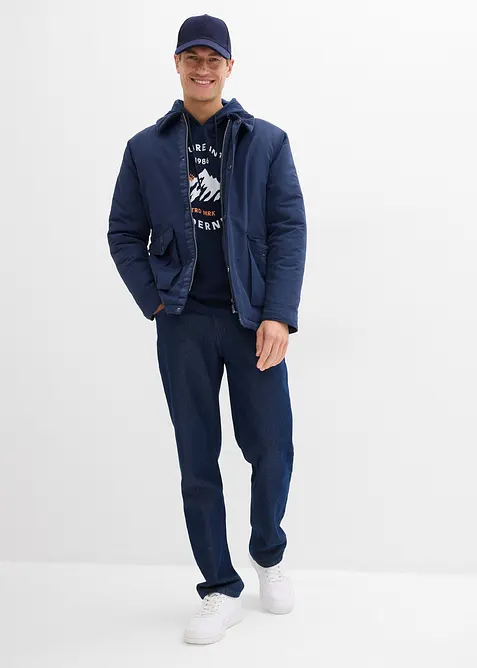 Triko s dlouhým rukávem a kapucí, z čisté organické bavlny, bonprix