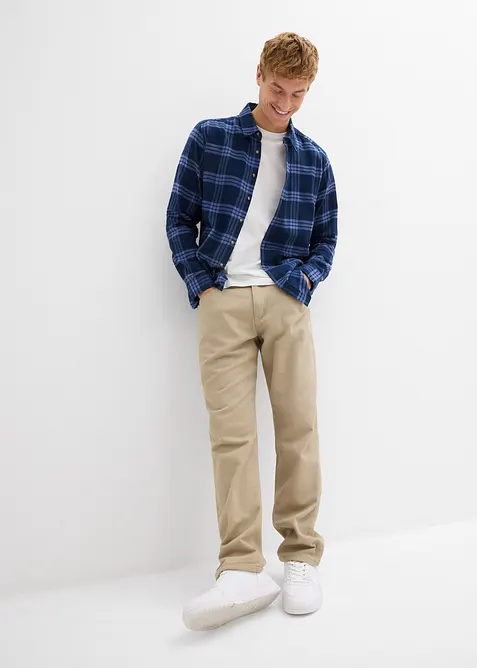 Flanelová košile s dlouhým rukávem, z čisté organické bavlny, bonprix