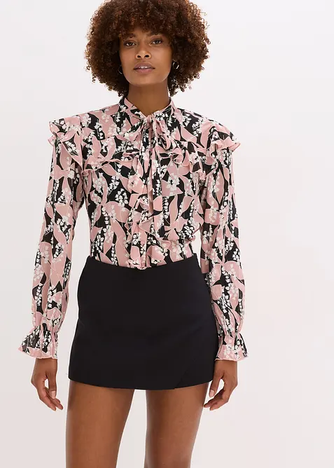 Šifónová halenka s volány, bonprix