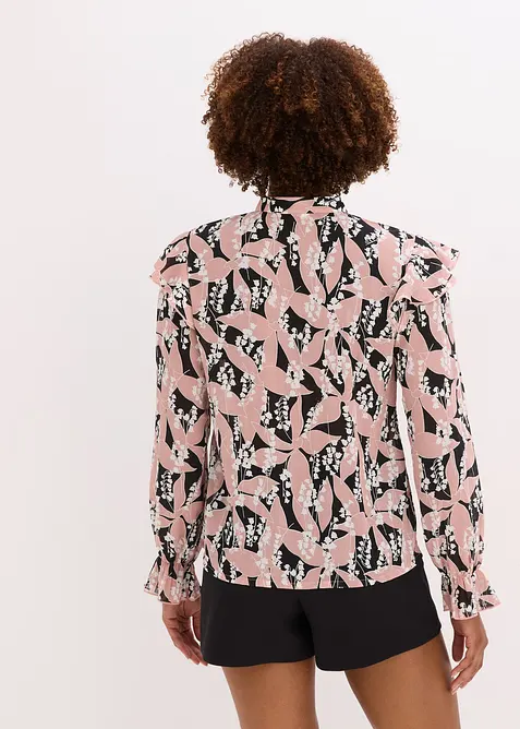 Šifónová halenka s volány, bonprix