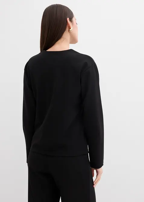 Triko s dlouhým rukávem, z materiálu Punto di Roma, bonprix