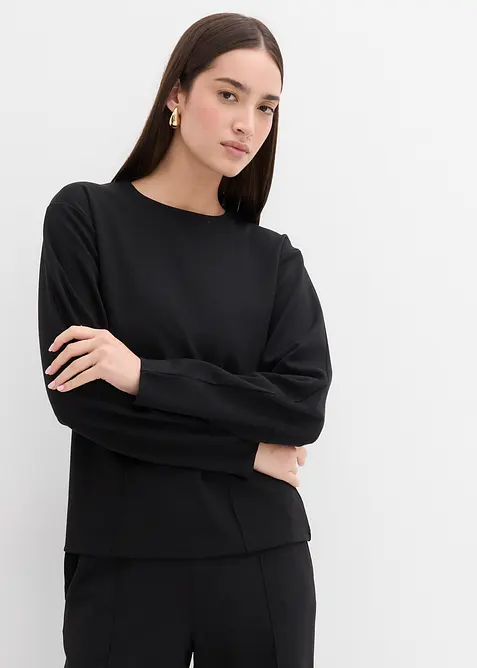 Triko s dlouhým rukávem, z materiálu Punto di Roma, bonprix