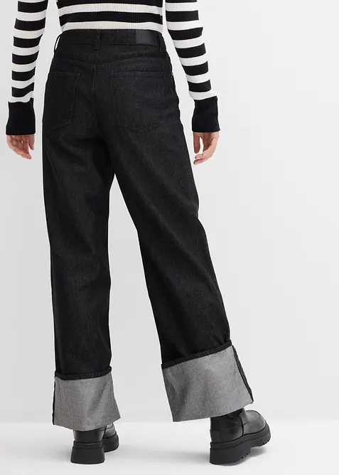 Džíny Baggy, Mid Waist, bonprix