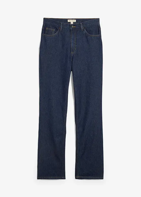 Džíny Straight, High Waist, Long, z organické bavlny, bonprix