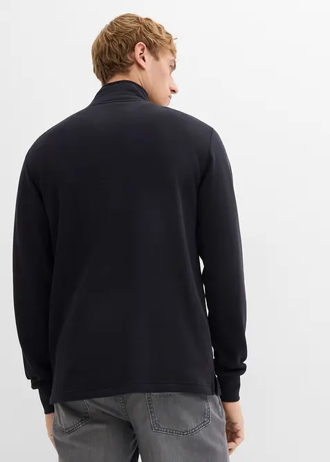 Mikina s praktick&yacute;mi kapsami a rovn&yacute;m spodn&iacute;m okrajem, z čist&eacute; organick&eacute; bavlny, bonprix