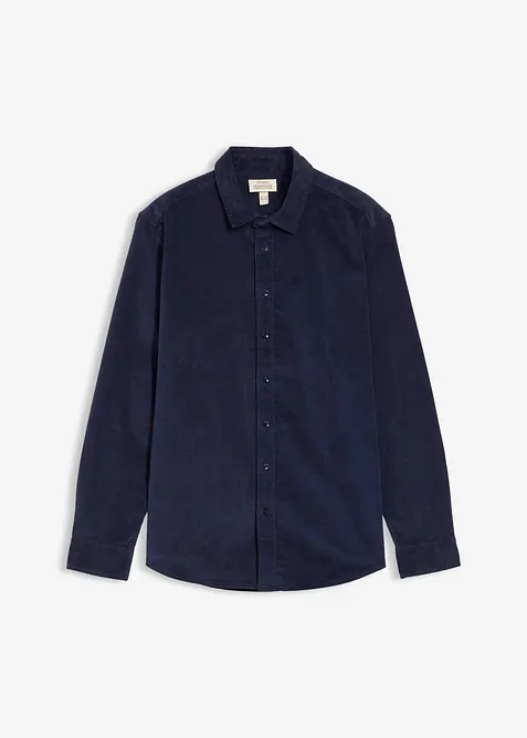 Měkká, strečová manšestrová košile z recyklovatelné organické bavlny, bonprix