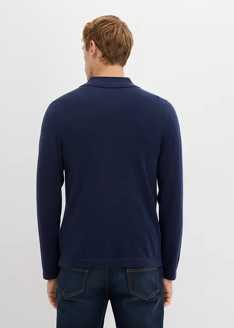 Rozepínací svetr z jemné pleteniny s luxusní merino vlnou, Slim Fit, bonprix