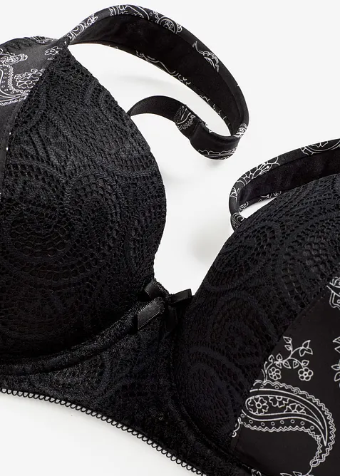 Vyztužená podprsenka s polstrovanými ramínky, bonprix