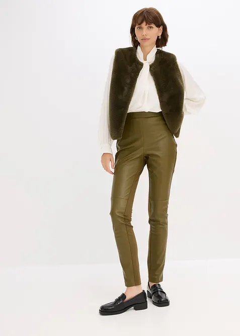 Kalhoty z uměl&eacute; kůže a Punto di Roma, bonprix