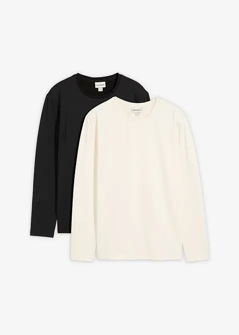 Termo tričko s dlouhým rukávem (2 ks v balení), Slim Fit, bonprix