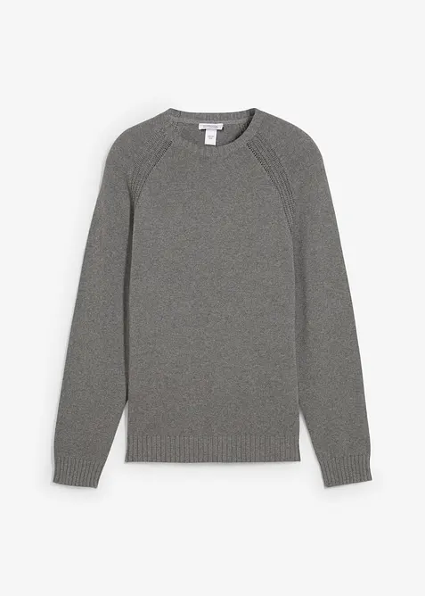 Svetr z jemné pleteniny z recyklovatelné bavlny, bonprix