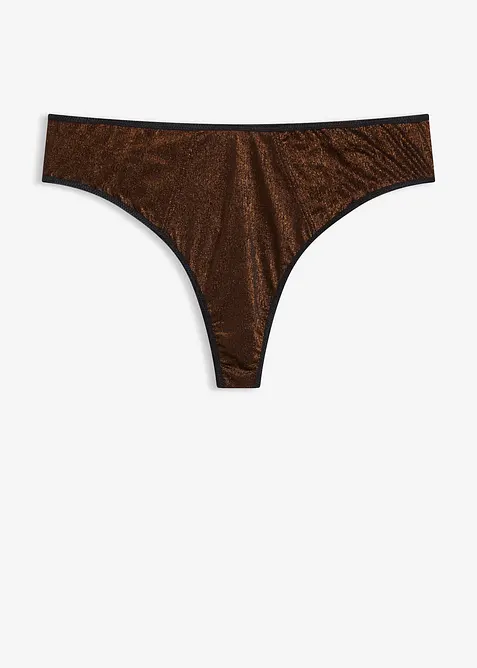 Maxikalhotky tanga z třyptivého materiálu, bonprix