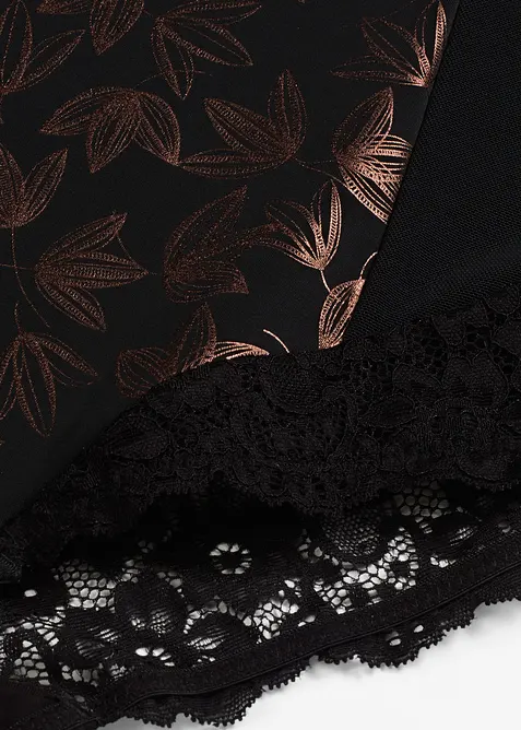 Stahovací kalhotky s vysokým pasem, silný tvarující efekt a třpytivý design, bonprix