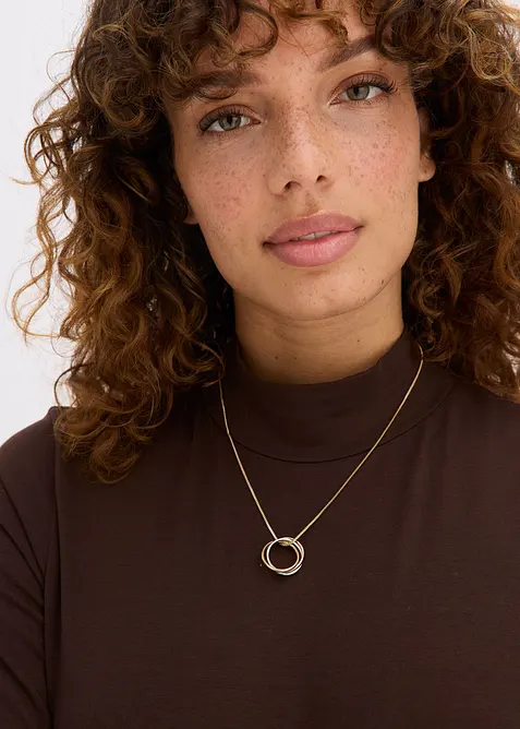 Víceřadý náhrdelník s přívěskem, bonprix