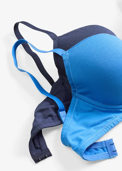 Vyztužená podprsenka s kosticemi a organickou bavlnou (2 ks v balení), bonprix