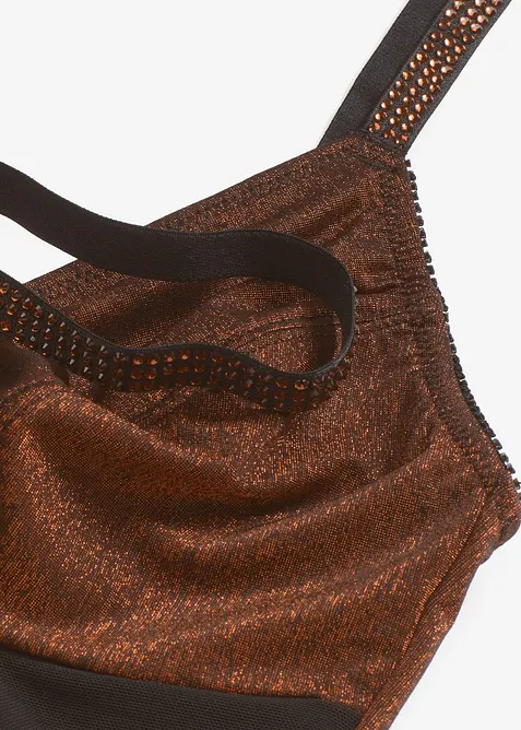 Stahovací body se středním tvarujícím efektem, z třpytivého materiálu, bonprix