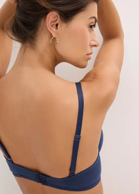 Vyztužená podprsenka s kosticemi a organickou bavlnou (2 ks v balení), bonprix