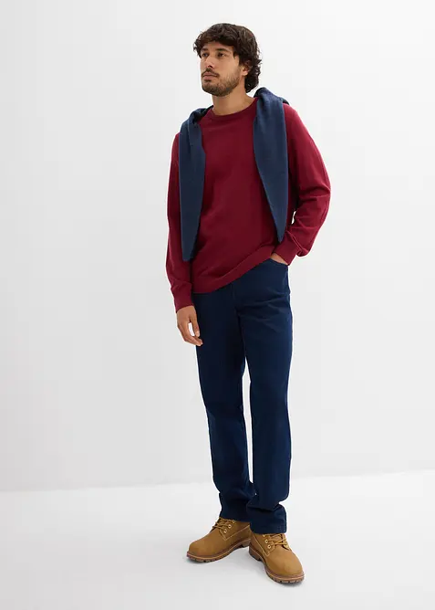 Svetr z jemné pleteniny z měkké bavlněné směsi, bonprix