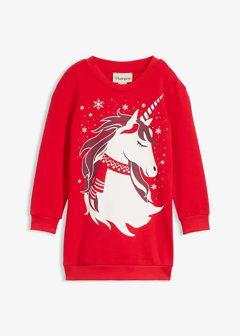 Mikinové šaty z čisté bavlny, bonprix