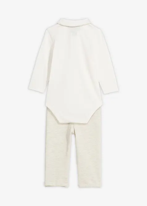 Body a kalhoty z čisté organické bavlny (2dílná souprava), bonprix