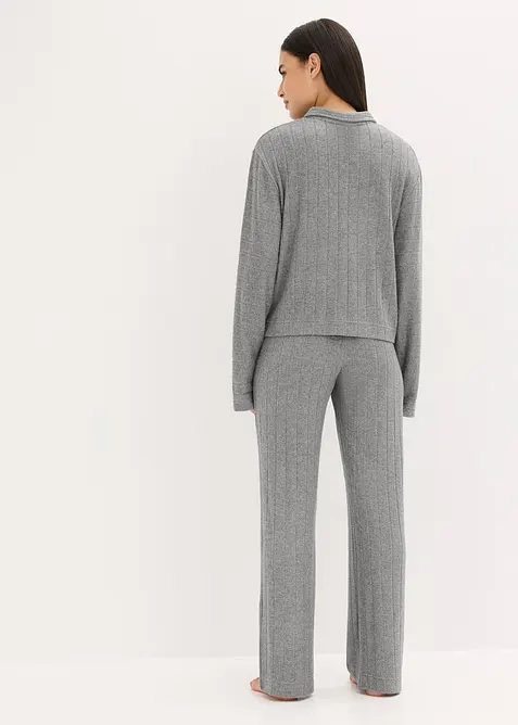 Domácí souprava z měkkého žebrovaného materiálu, oversize, bonprix