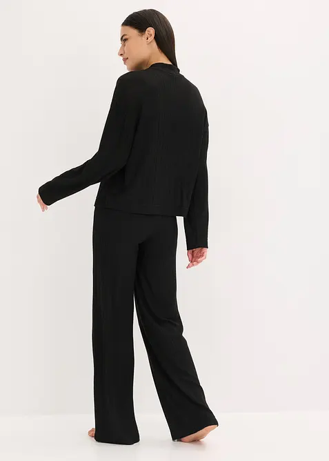 Dom&aacute;c&iacute; souprava z měkk&eacute;ho žebrovan&eacute;ho materi&aacute;lu, oversize, bonprix