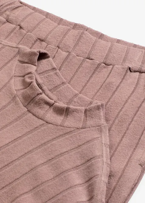 Domácí souprava z měkkého žebrovaného materiálu, oversize, bonprix