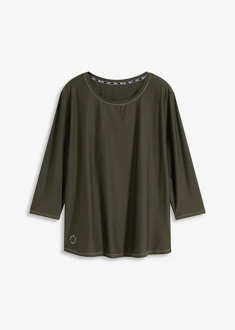 Velmi měkké funkční tričko s 3/4 rukávy, rychleschnoucí, bonprix