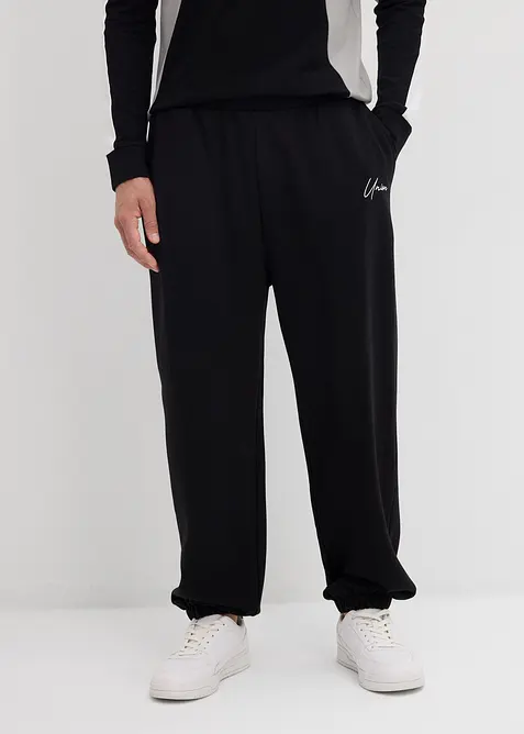 Joggingové kalhoty z čisté bavlny, Loose Fit, bonprix