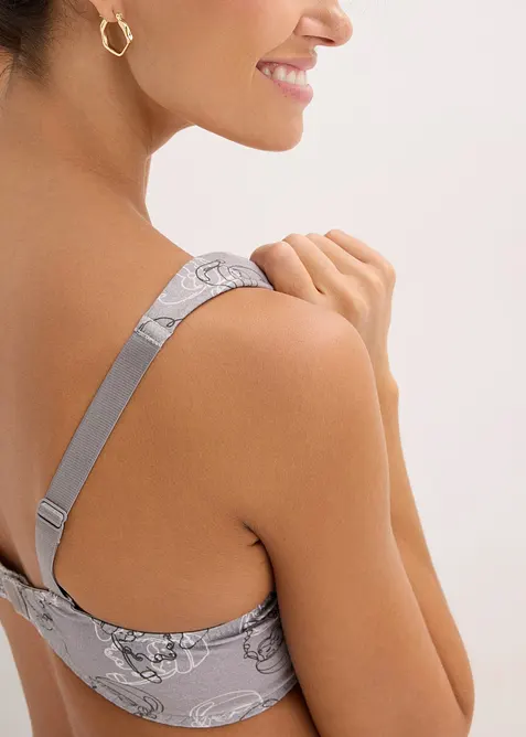 Podprsenka s kosticemi a organickou bavlnou (2 ks v balení), bonprix