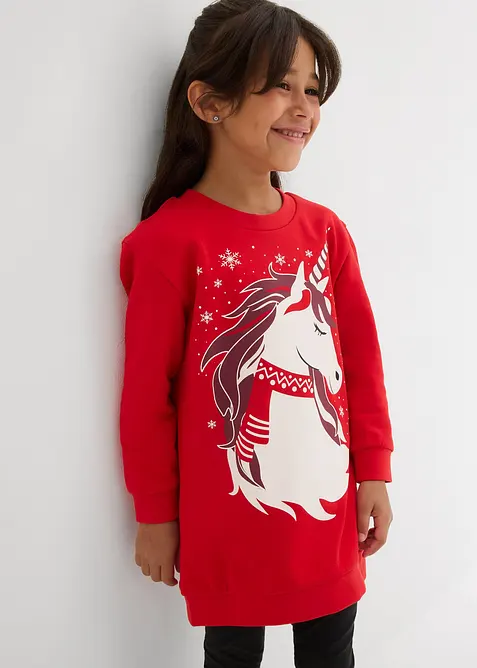 Mikinové šaty z čisté bavlny, bonprix