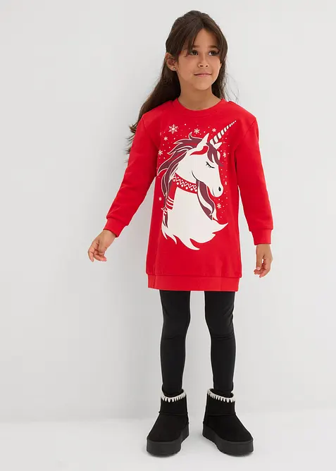 Mikinové šaty z čisté bavlny, bonprix