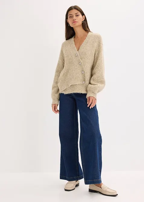 Kabátek ze silnější pleteniny z měkké vlněné směsi, bonprix