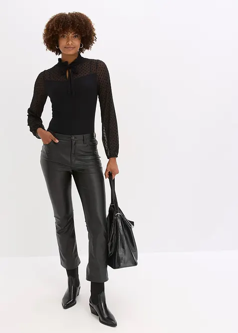 Kalhoty z uměl&eacute; kůže, bonprix