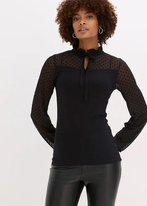 Tričko z visk&oacute;zov&eacute; směsi, bonprix