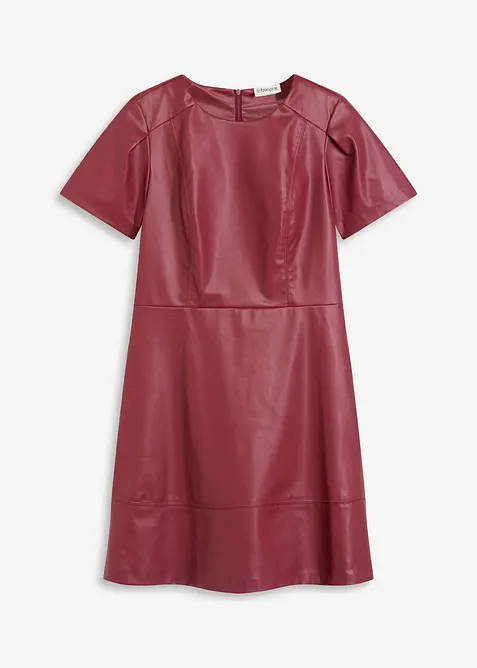 Krátké šaty z umělé kůže, bonprix