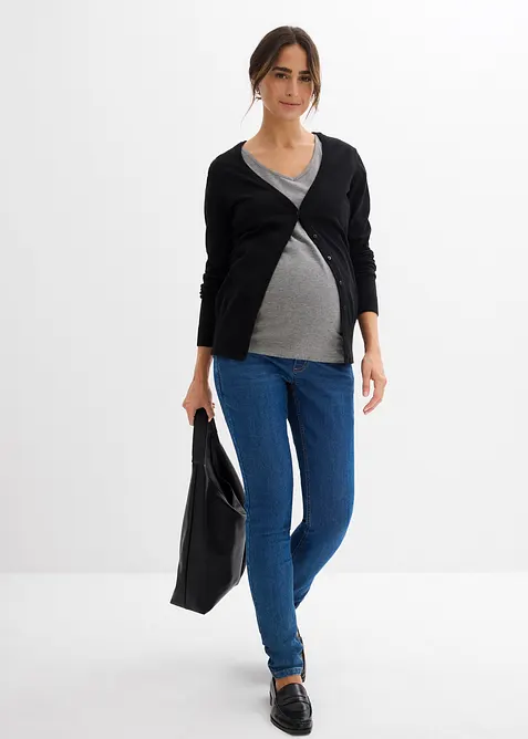 Těhotenské džíny s organickou bavlnou, Skinny, bonprix