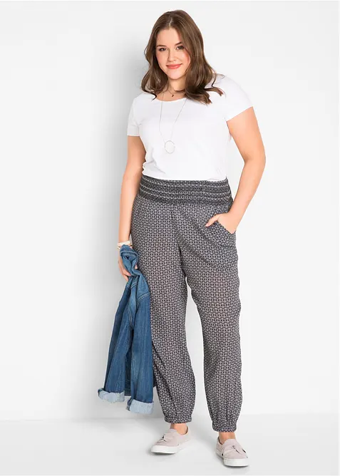 Mačkan&eacute; har&eacute;mov&eacute; kalhoty, bonprix