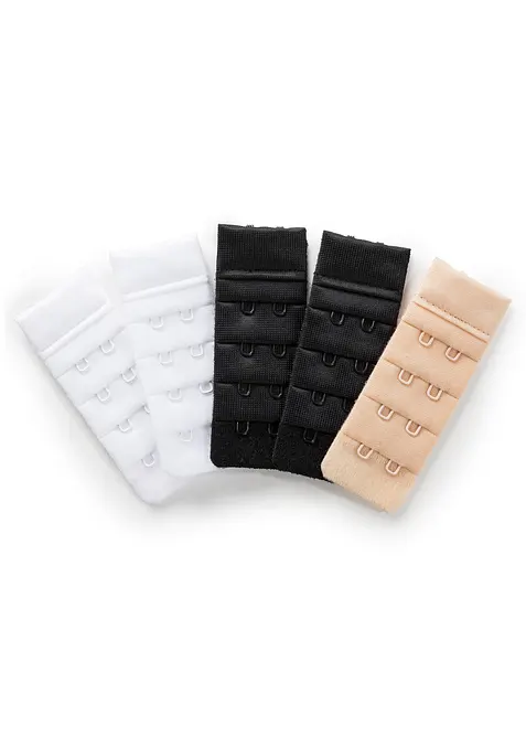 Podprsenkové prodloužení (5 ks) pro zapínání na 2 háčky, bonprix