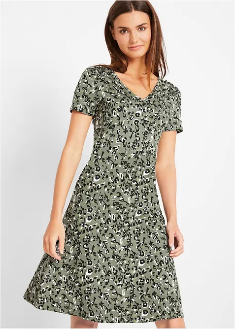 Úpletové šaty ze splývavé viskózové směsi, bonprix