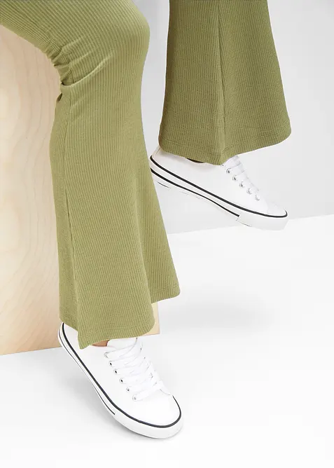 Tenisky z bavlněn&eacute;ho pl&aacute;tna, bonprix