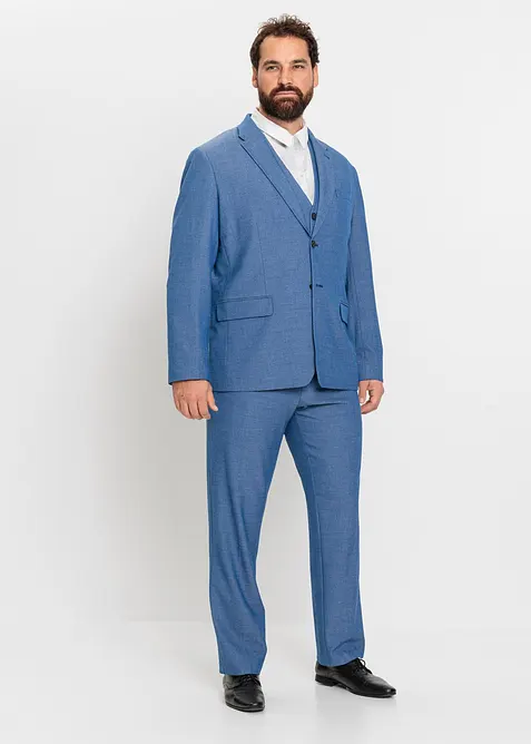 3d&iacute;ln&yacute; oblek:  sako, kalhoty, vesta, Regular Fit, bonprix